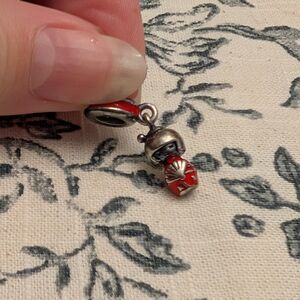 Pandora Red and Silver Japanese Doll Charm